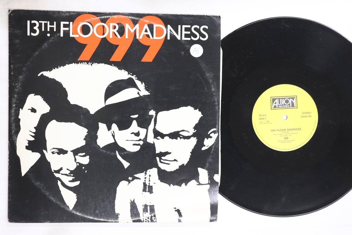 

12inch Record 999 - 13th Floor Madness 12ION155 ALBION 1983 UK Rock Used