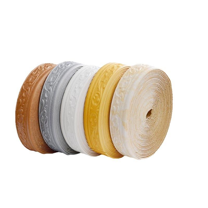 10m/Rolle 3D Wandverkleidung Linie Sockelleiste Selbstklebende Wasserdichte Fußleiste Tapete Wandaufkleber Für Zimmer Dekoration