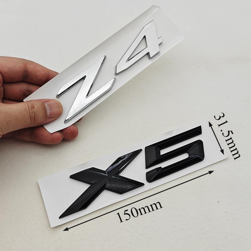 New 3D ABS Car Rear Trunk Logo X1 X3 X5 X6 X7 GT Z4 Emblem Badge Sticker For BMW U11 F39 G01 G45 F26 G02 G05 G06 G07 Accessories