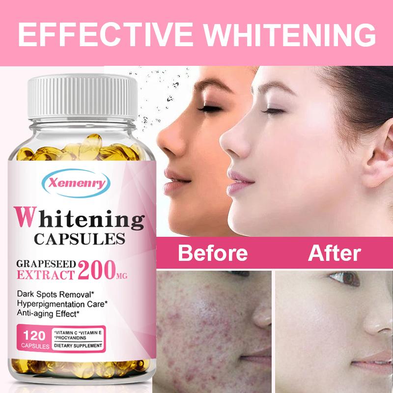 XEMENRY Enthält Vitamin C und Traubenkernextrakt zur Aufhellung des Hauttons und zur Bereitstellung von Antioxidantien.