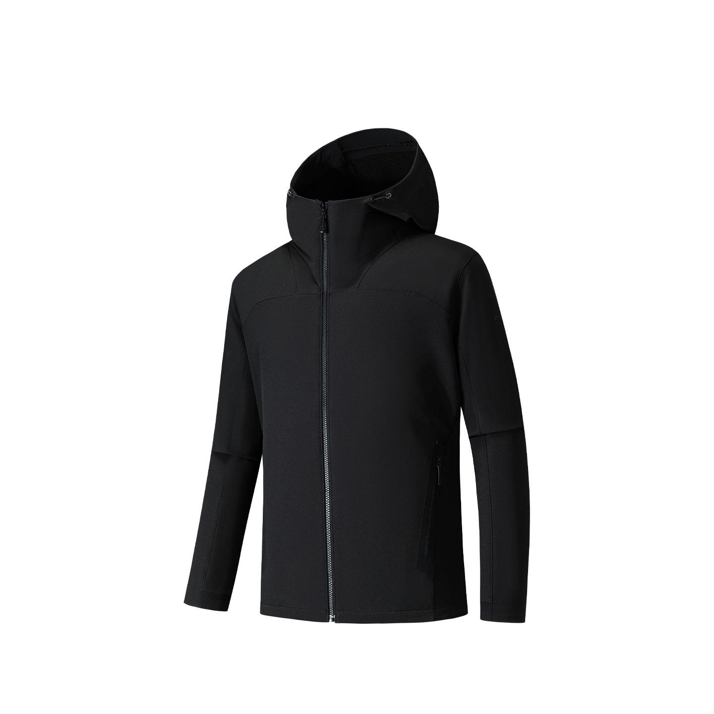 

Anta Durable Casual Solid Color Hooded Zipper Versatile Soft Shell Jacket Men jackets 152540628-2 M