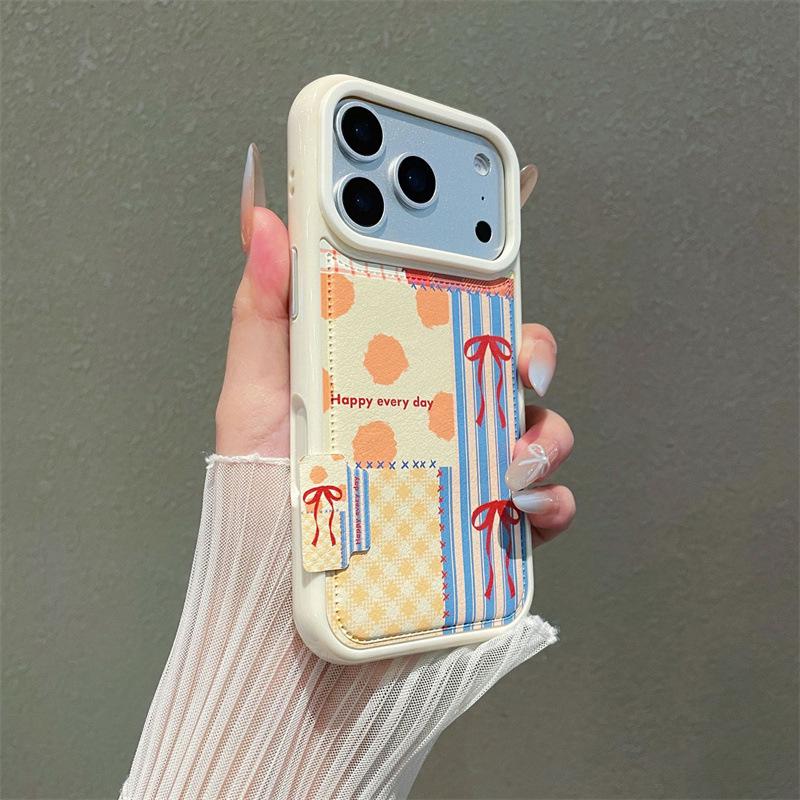 

Drop-proof Bow Pouch Case for iPhone 14/15/16/17 Pro 14