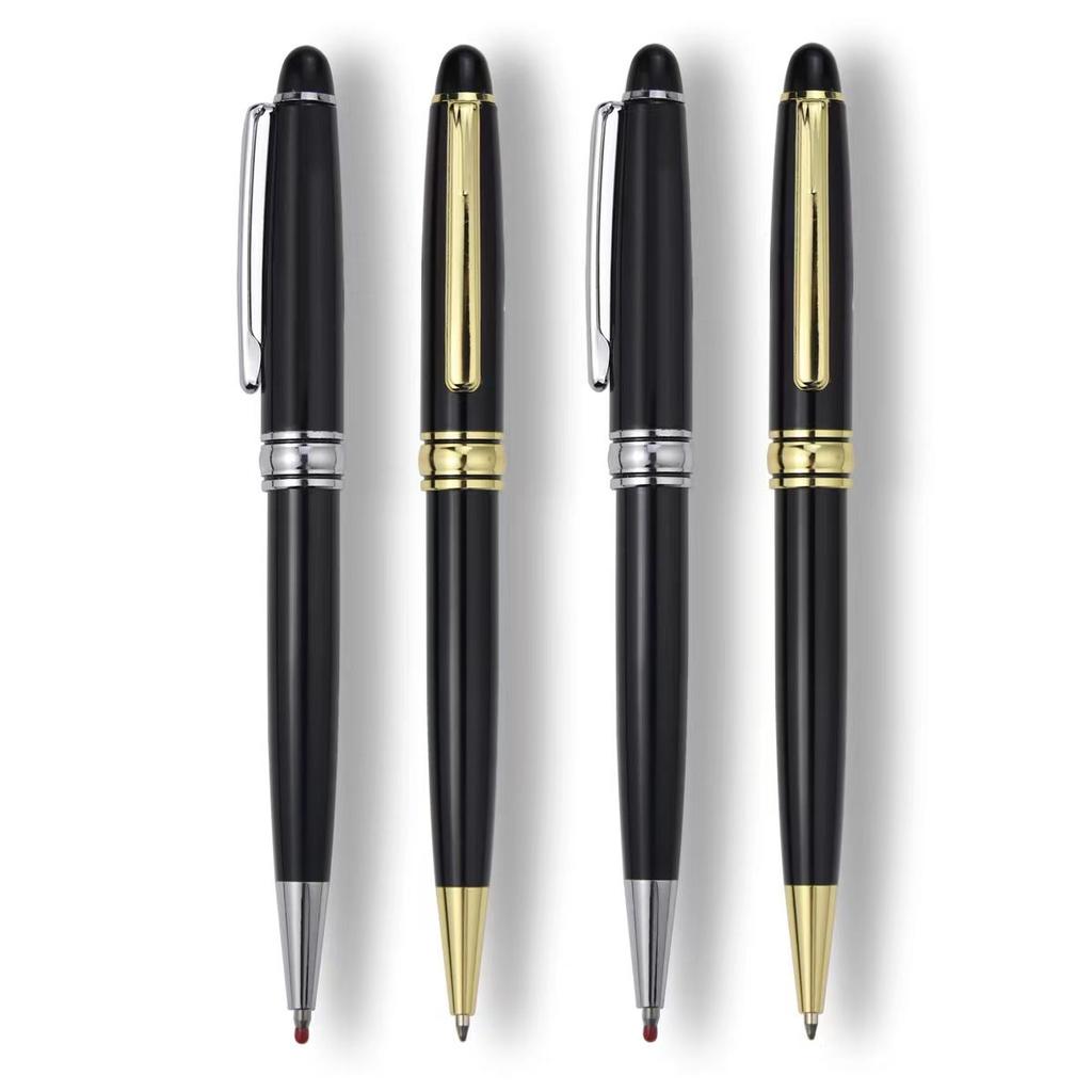 Metal Durable Ballpoint Pen Rotating Pocket-size Pen Portable BallPoint Pen Small Oil Pen Business Signature Pen Exquisite Writing Tool