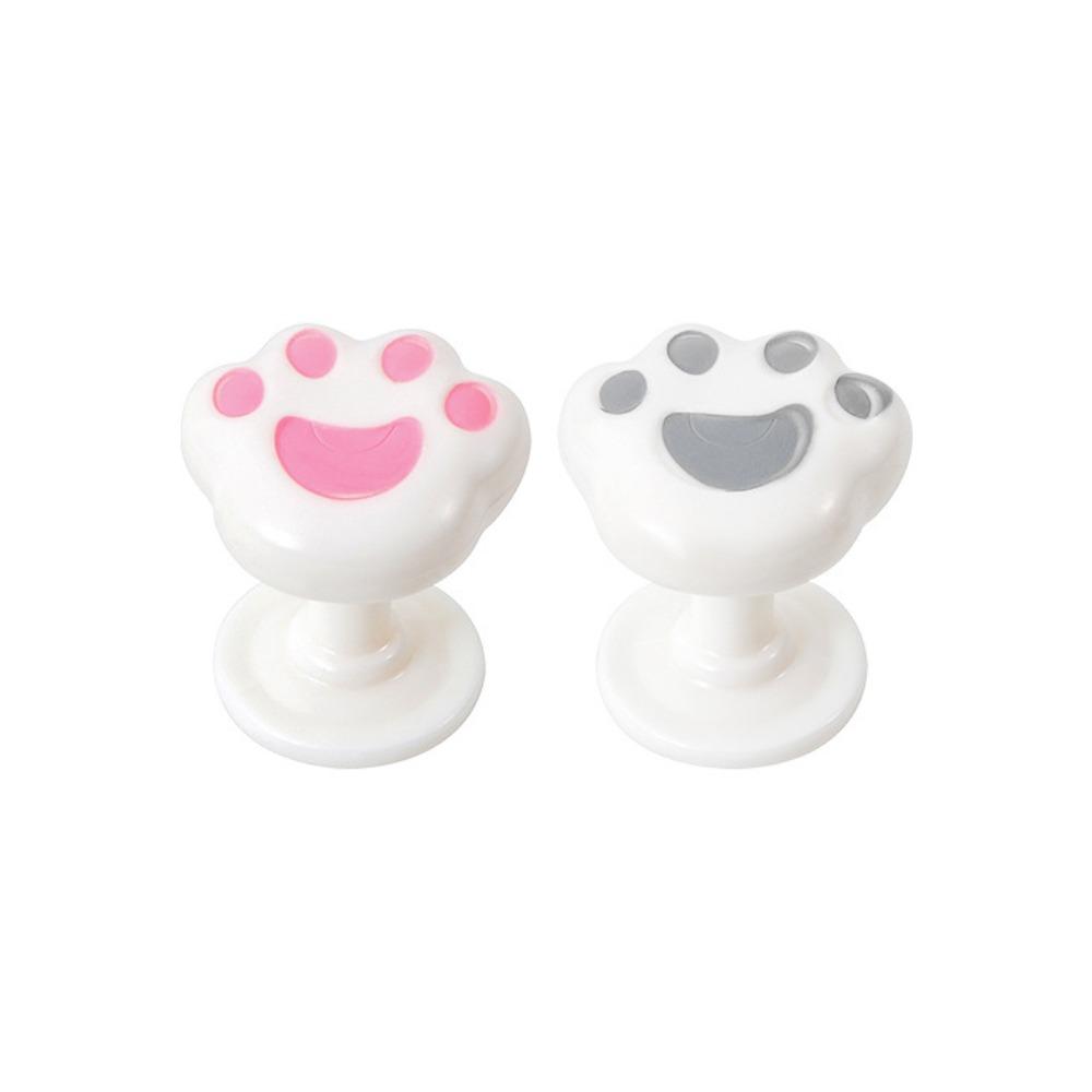2Pcs Anti-Dirt Cat Paw Toilet Lid Lifter Hygienic Reusable Toilet Presser Plastic Creative Toilet Cover Opener Home Decor