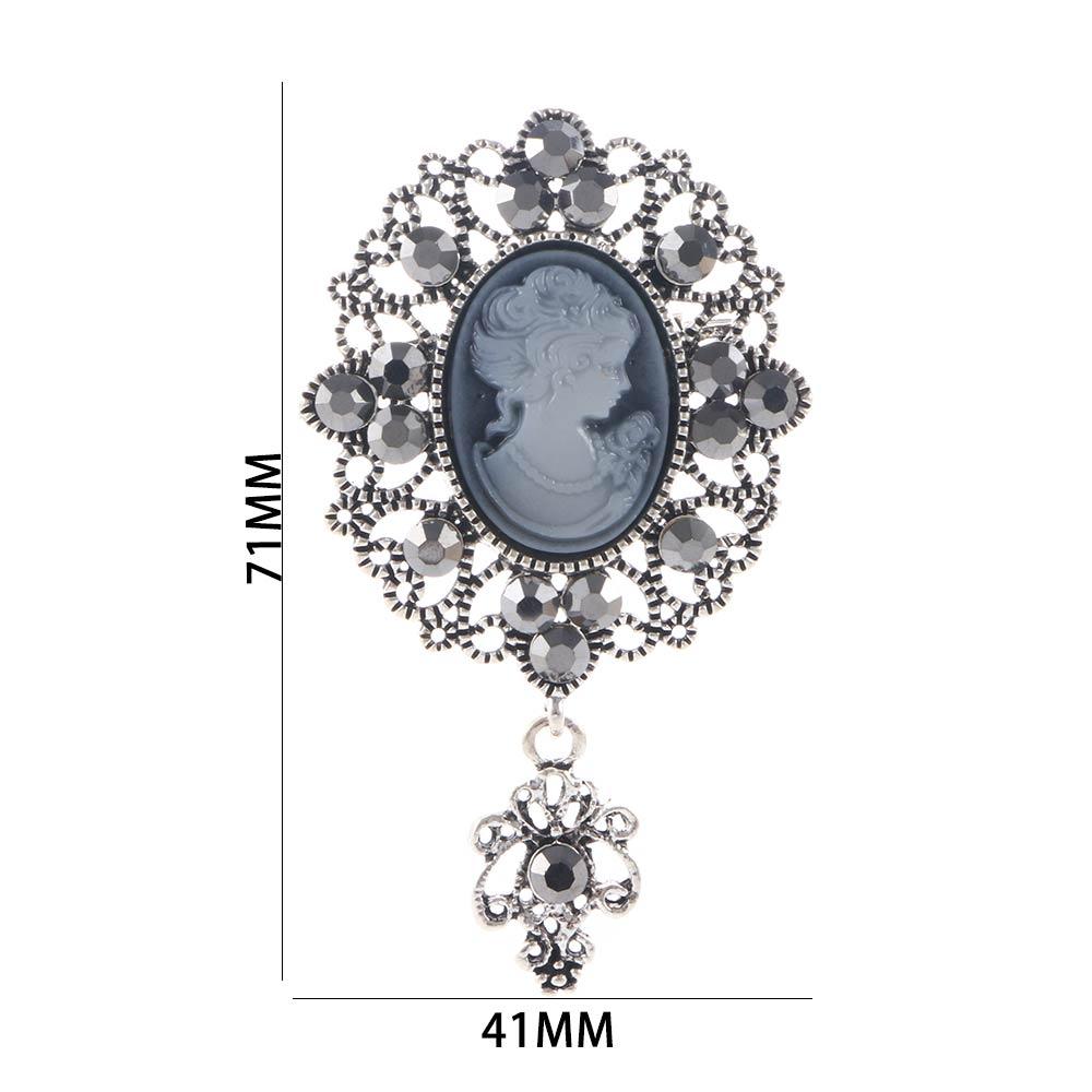 Used for Jewellery Gift Antique Vintage Pin Brooch Victorian Stone Women Pendant Cameo Brooch
