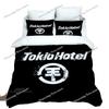 Rock Band Duvet Cover Set HD Comforter Cover Tokio Hotel Band Printed Bedding Set for Adult Kids Single Twin Full Queen King