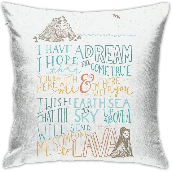 KIILA I Lava You Home Decorative Throw Pillow Cases Sofa Couch Cushion Throw Pillow Covers 18x18 Inch