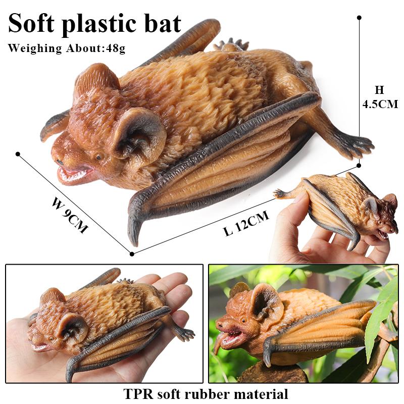 Oenux Insect Animal Wild Reptile Model Soft TPR Mantis Lizard Chameleon Housefly Gekko Action Figures Halloween Trick Kid Toy