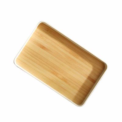 Rectangular Service Tray Simple Decorative Multi Functional Plastic Snack Fruit Plate for Home