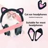Headphone Ear Pendant Universal Headsets Accessories Earmuffs Headsets Decorations Lightweight Silicone Cats Ear Pendant