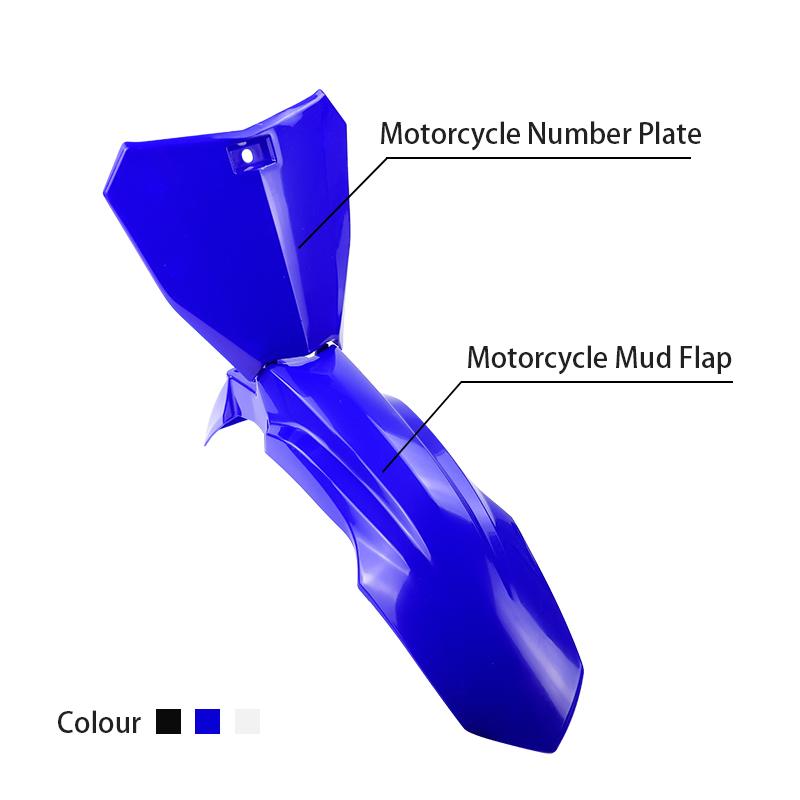 LINGQI RACING Motorcycle Front Fender With Number Plate Fairing Cover For 49cc Mini Dirt Pit Bike Kids Motocross Minimoto