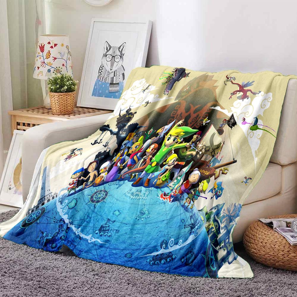 1pc Legend Zelda Skyward Sword Flannel Blanket for Super Soft Cute Comfort Blanket for Travel Bedding Couch Sofa Blanket Y82553