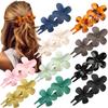 Korean Style Large Duckbill Hair Clip – Fashionable Flower Accessory for Women, Versatile Spring Updo.
