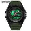 Sanda Youth Tactical Luminous Multifunction Waterproof Men's Electronic Watch
