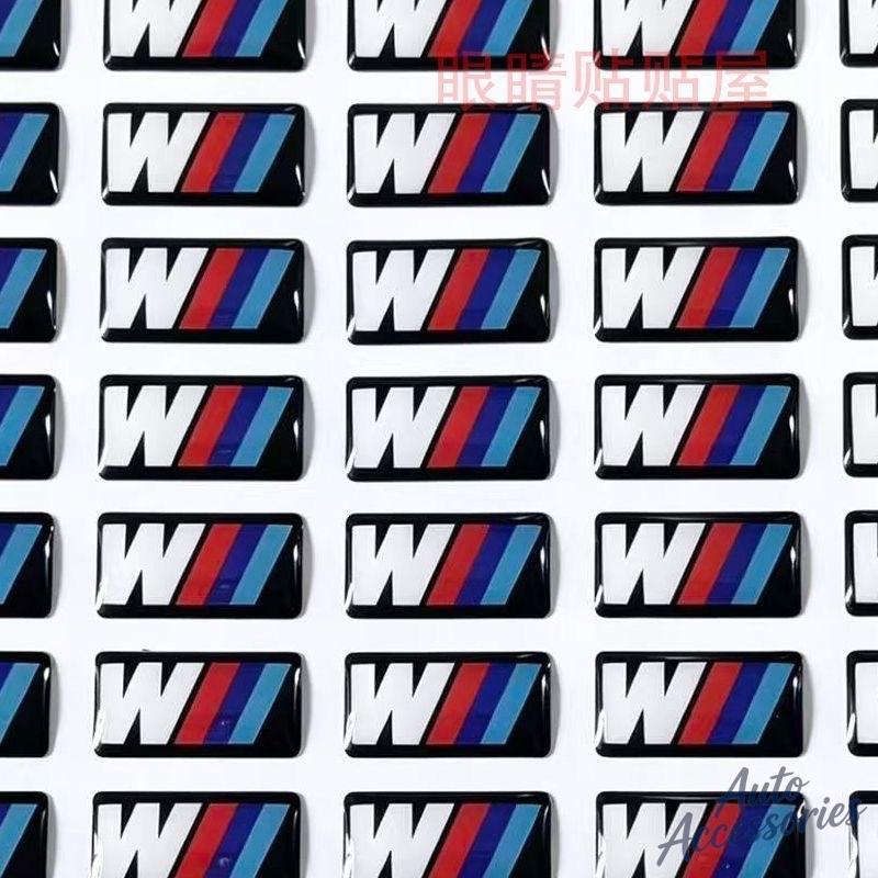 4pcs Car Steering Wheel Hub Caps Center M Emblem Badge Sticker DIY Sticker For BMW M Performance E84 E87 F15 E70 F25 E90 E91 M3 YY8