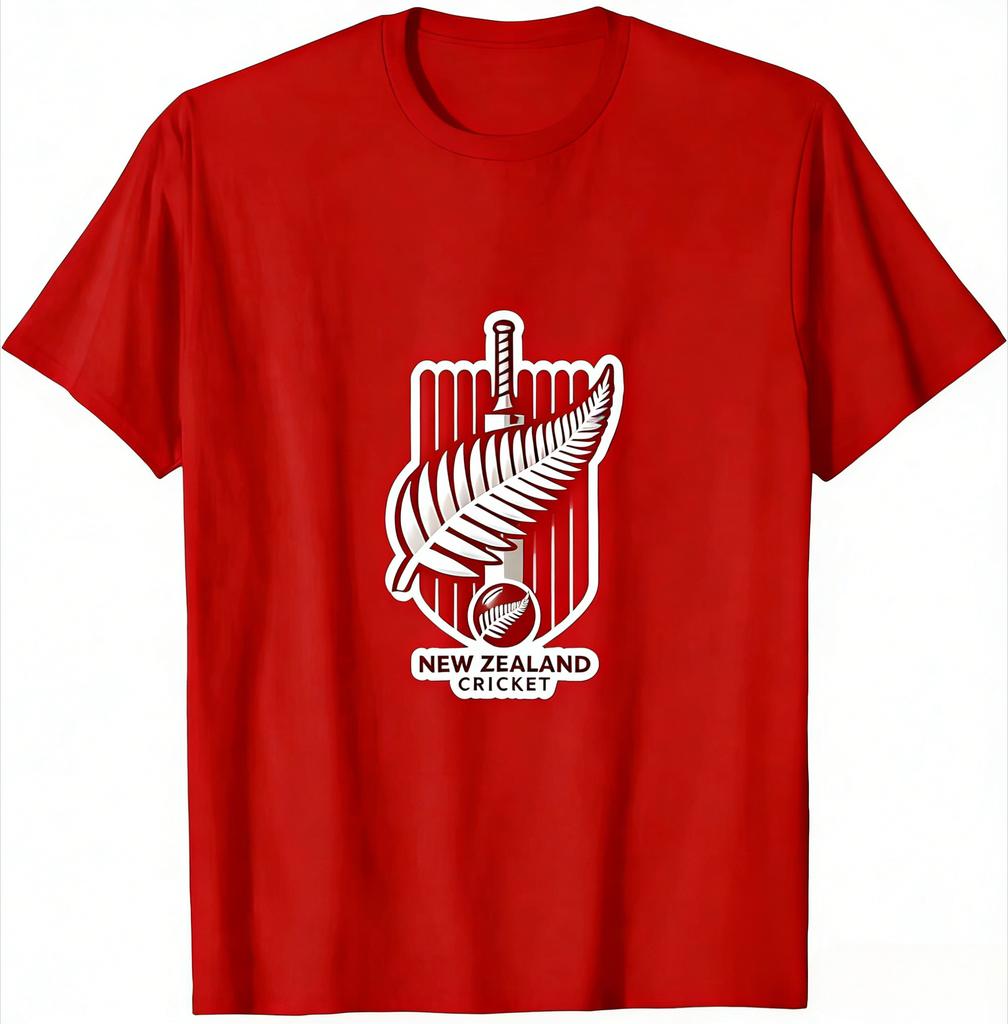 2026 New Zealand Cricket Celebrating The Spirit Printed T Shirt Vintage Top for Everyday Wear Homme Soft Comfortable Summer Tee