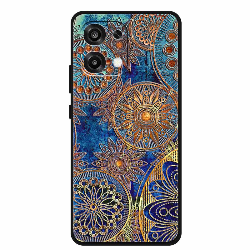 

For Oppo A6 Pro 5G 4G Global Luxury Case 3D Relief Flower Cartoon Fish Soft Silicone Case for Oppo A6 Pro Cases 3D Emboss Shell A6 Pro 5G Global