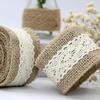 Burlap Lace Ribbon - 6CM Wide, 2M Long | Handmade Christmas Craft & Wedding Decoration