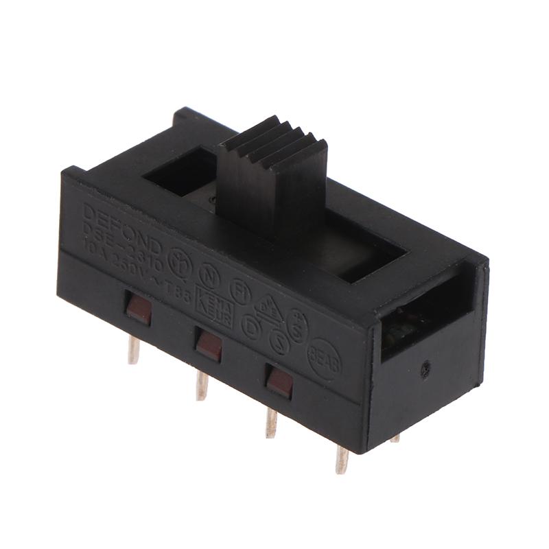 2Pcs Dse-2310 Pointed Pins 0A250V Toggle Switch Slide Switch For Hair Dryer