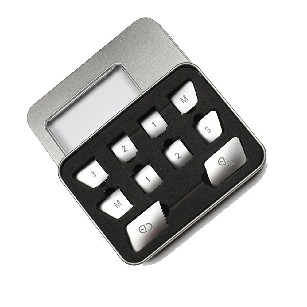 Car Door Seat Switch Panel Lock Unlock Button Cover Decorative Stickers For Mercedes-Benz Old C E Class GLK GLE ML GL CLS