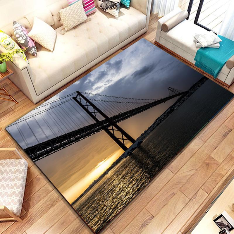 New York City Street View Carpet for Kitchen Bathroom Non-Slip Mat Balcony Child Kids Bedroom Living Room Decor Floor Area Mats