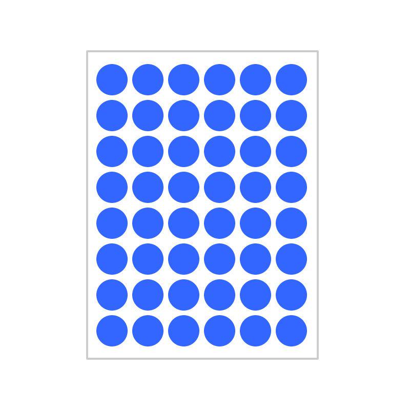 10 Colors Mixed Polka Dot Round Label Stickers: Small & Large, Red, Yellow, Blue, Green, Pink, White, Black, Orange