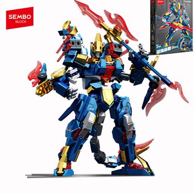 SEMBO BLOCK 620 pezzi Robot Trasformabile Assemblaggio Blocchi da Costruzione Animali Mech Ornamento Giocattoli per Bambini Ragazzi Regali di Halloween