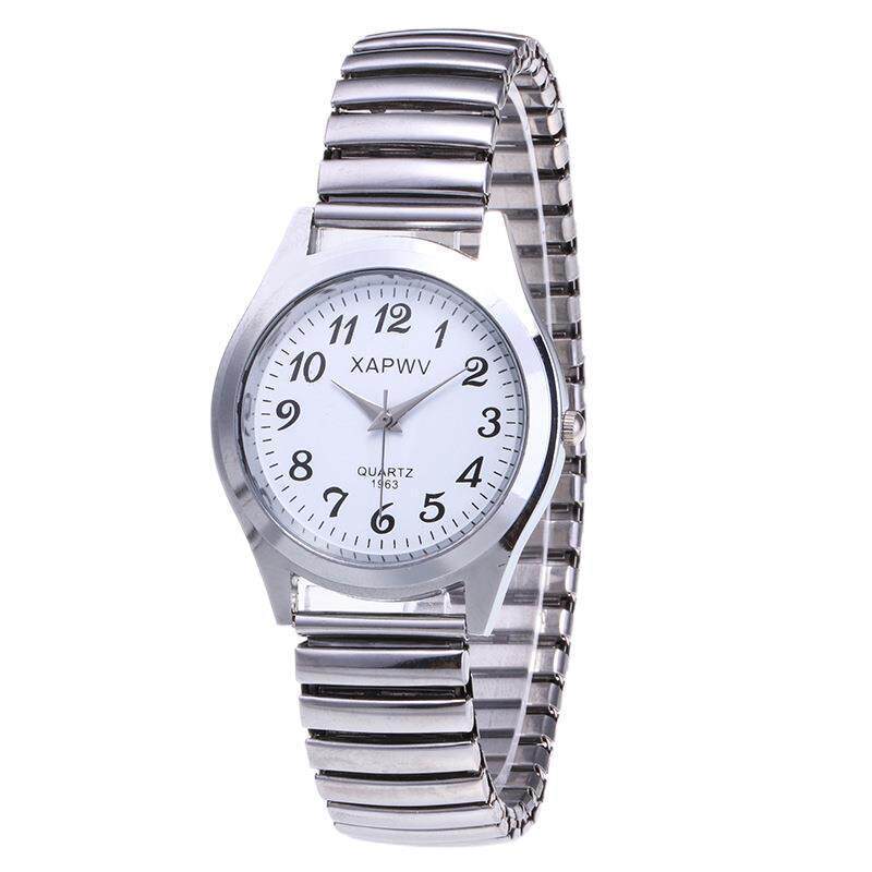 Digital Quartz Waterproof Couple Female Spring Elastic Band Mechanical Watch