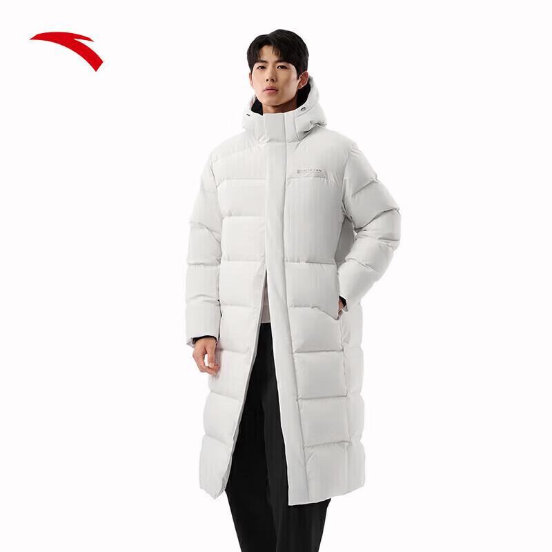 Anta Unisex Water-Repellent Long Down Puffer Jacket