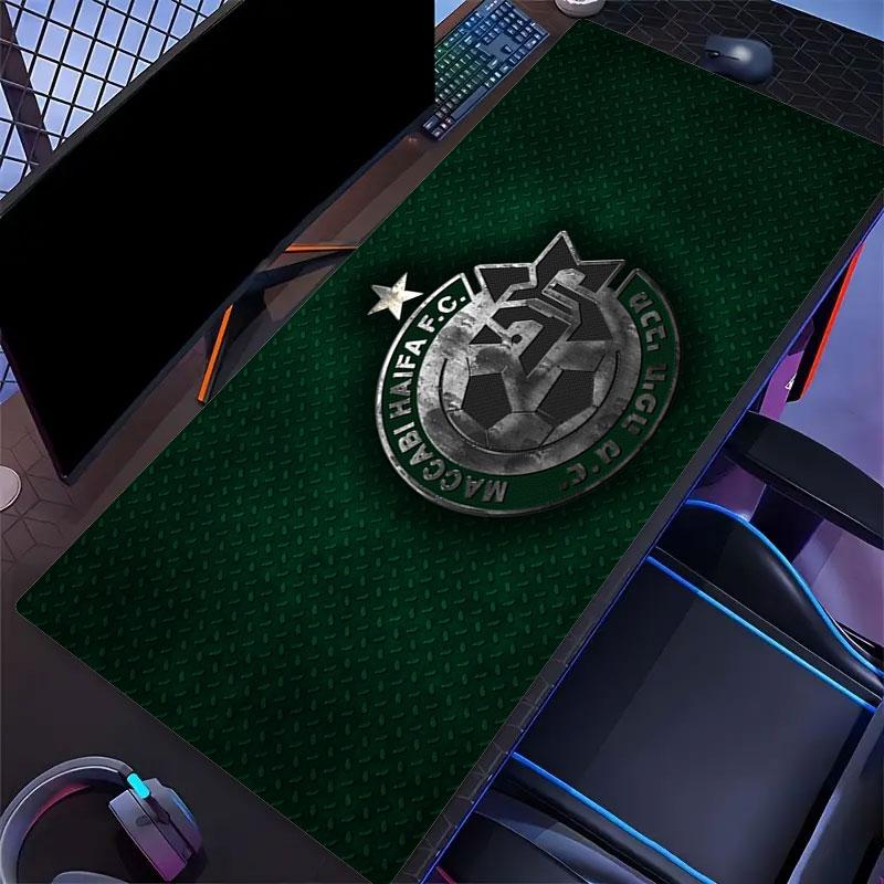 Maccabi Haifa Art Mouse Pad, Large Gaming Desk Mat, Non-slip XXL Mousepad for Laptop & Tablet, Mini PC Playmat with Stitched Edges
