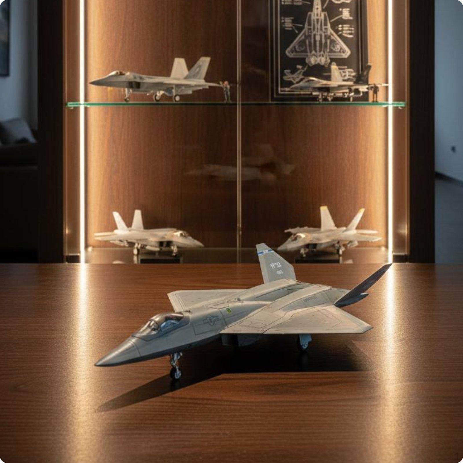 23 Model Plane Gluefree LowObservable Fighter PrePainted 1/72 Kit for Young