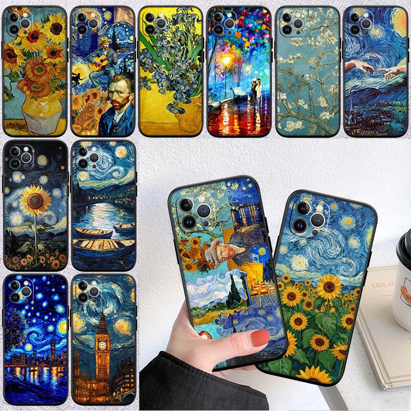 Starry Night Van Gogh Painting Phone Case for OPPO A3 Pro A72 A74 A76 A77 A77S A78 A79 A94 A95 A96 A18 A40M A58