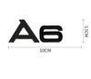 For Audi 4Ring Logo ABS Black Car Hood Front Grill Emblem Rear Trunk Badge A6 Quattro Sline 50TDI  Emblem Car Accessories