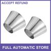 2pcs Car Mandrel Exhaust Bend Elbow Pipe 304 Stainless Steel 3" OD To 5" OD New