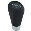 Arenbel 6 Speed Gear Lever Handle PU Shifter Stick Knob Head Manual Automotive Universal Black