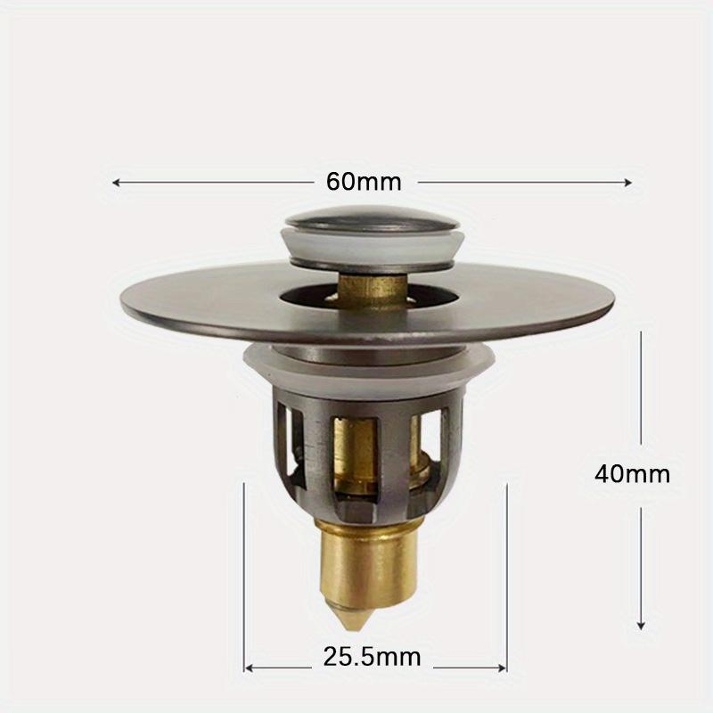 Uniwersalny Korek Pop-up do Odpływu Filtr Drenażowy Korek do Umywalki Łazienkowej Stoper do Umywalki Kuchenny Deodorant Korek do Odpływu Podłogowego Typu Push