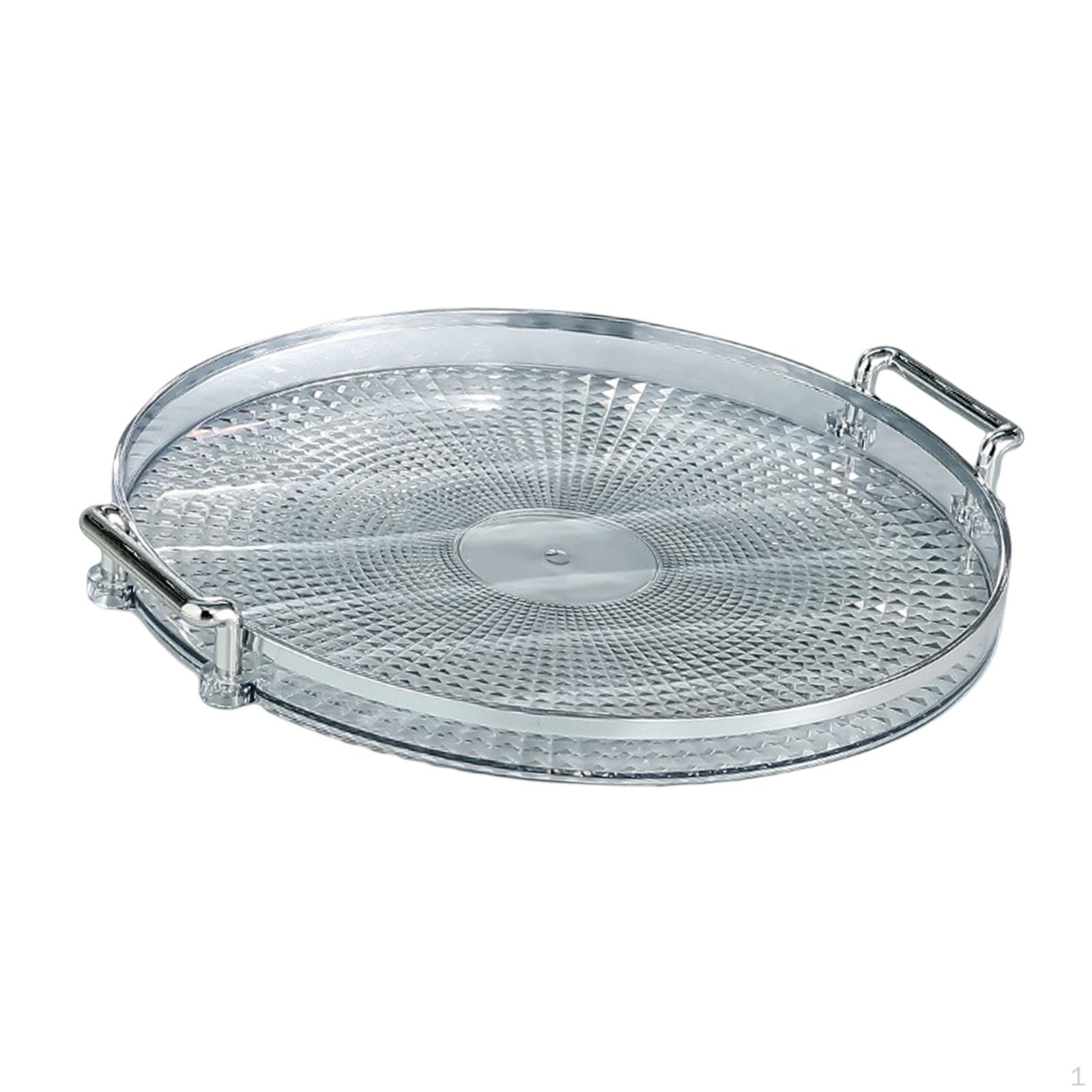 Multipurpose Serving Tray Platter Dessert Food Cosmetic Perfume Display for Dresser