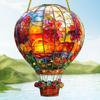 Acrylic Hot Air Balloon Sun Catcher Hangable Art Rainbow Disc Pendant For Window Home Wall Garden Hanging Decoration