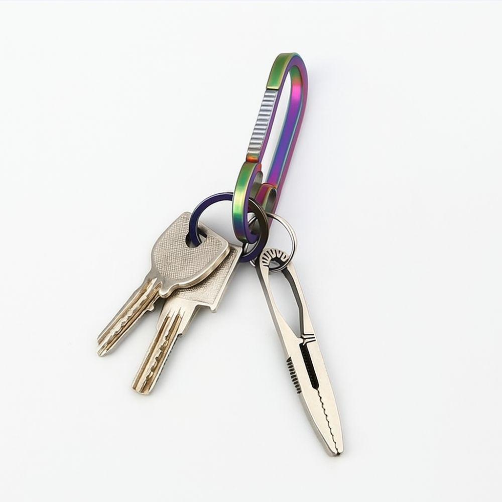 Portable Camping Tweezer Small Size Outdoor Tool Keychains Survival Supplies  Camping