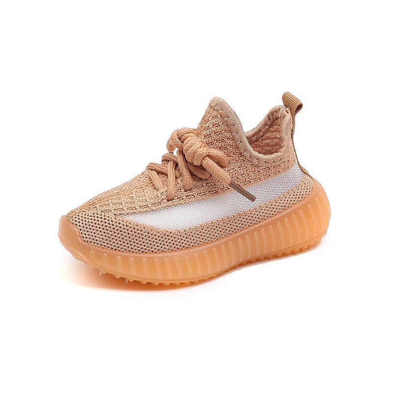 Kinder Frühjahrs- und Herbst-Flyknit-Mesh-Schuhe: Atmungsaktive, weich gefütterte Sneaker für Jungen und Mädchen