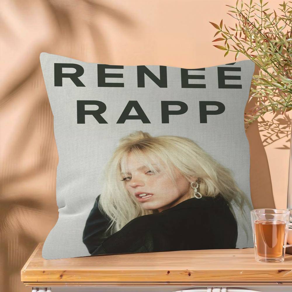 Pop Singer Actor Renee Rapp Personalized Pillow Cover Kids Bedroom Wild Party Decor Pillowcase Kid Birthday Shower Gift