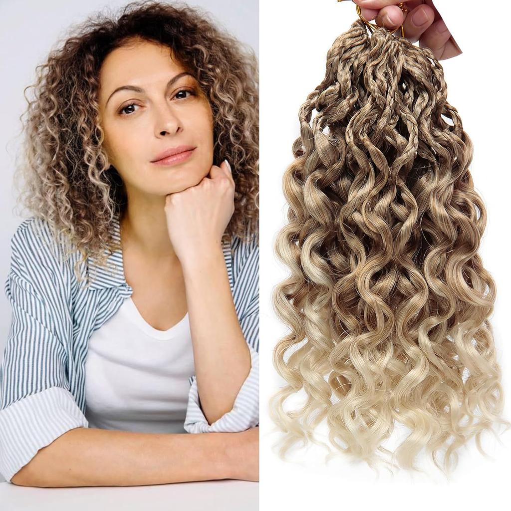 10”Gogo Curl Crochet Hair Short Curly Crochet Hair for Women Pre Looped Ocean Wave Crochet Hair Water Wave Crochet Braiding Hair