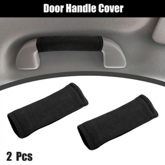 2pcs Universal Car Accessories Suede Door Soft Handle Cover Protector