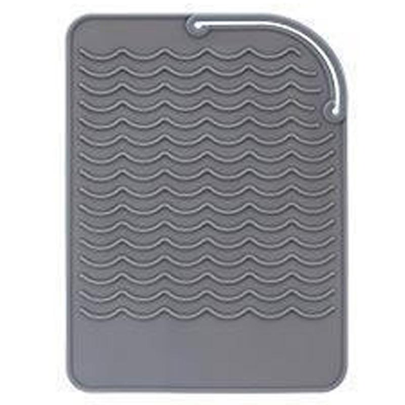 

Дорожный держатель для щипцов для завивки волос, нескользящая накладка, силиконовая термозащитная накладка, инструменты для волос, термоизоляционный чехол для щипцов для завивки волос, накладка против утюжка One Size серый