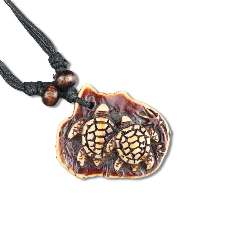 Vintage Animal Necklace, Springy Turtle Resin Jewelry Pendant, Sweater Chain Couple Accessories