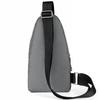 Mens Chest Bag Pack Sport Waterproof Casual Daypack with Earphones Cable Hole Shoulder for