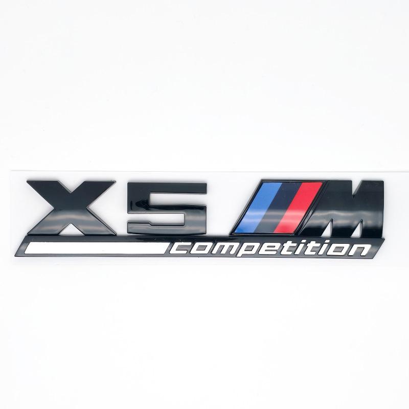 Lesklý černý 3D ABS COMPETITION ABS Znak Thunder Edition Pro BMW M1 M2 M3 M4 M5 M6 M7 M8 Samolepka na znak kufru auta