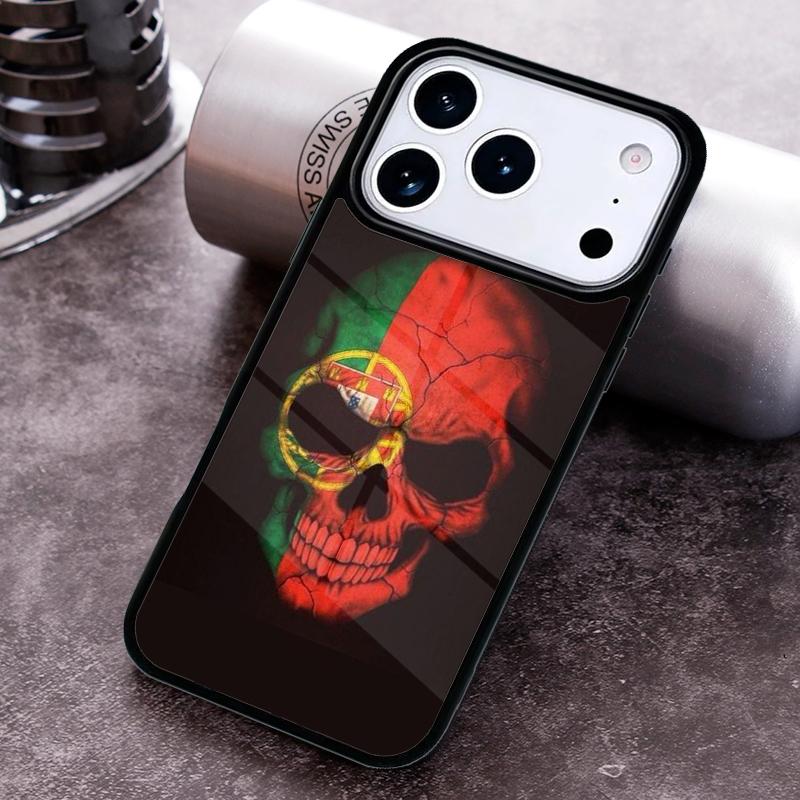 Portugal National Flag Phone Case for iPhone 17 16 15 Pro Max Air 14 13 12 11 Plus Shockproof Capa Cover