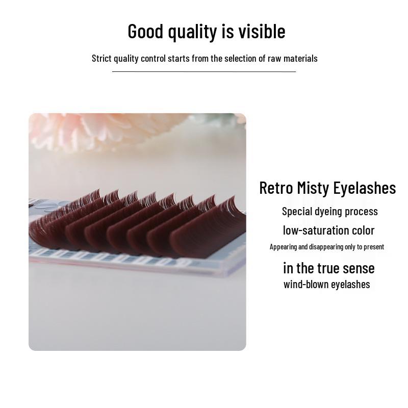 MAYEAGIN Iridescent Misty Brown Eyelash Extensions