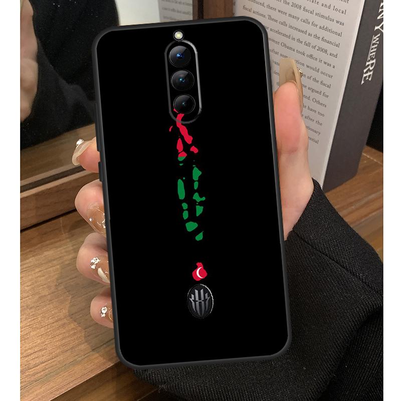Maldives Map Case For Nubia Red Magic 8 9 10 Pro Plus 6 7 6S 7S Pro 5G 6R RedMagic 9S 8S Pro Plus Coque